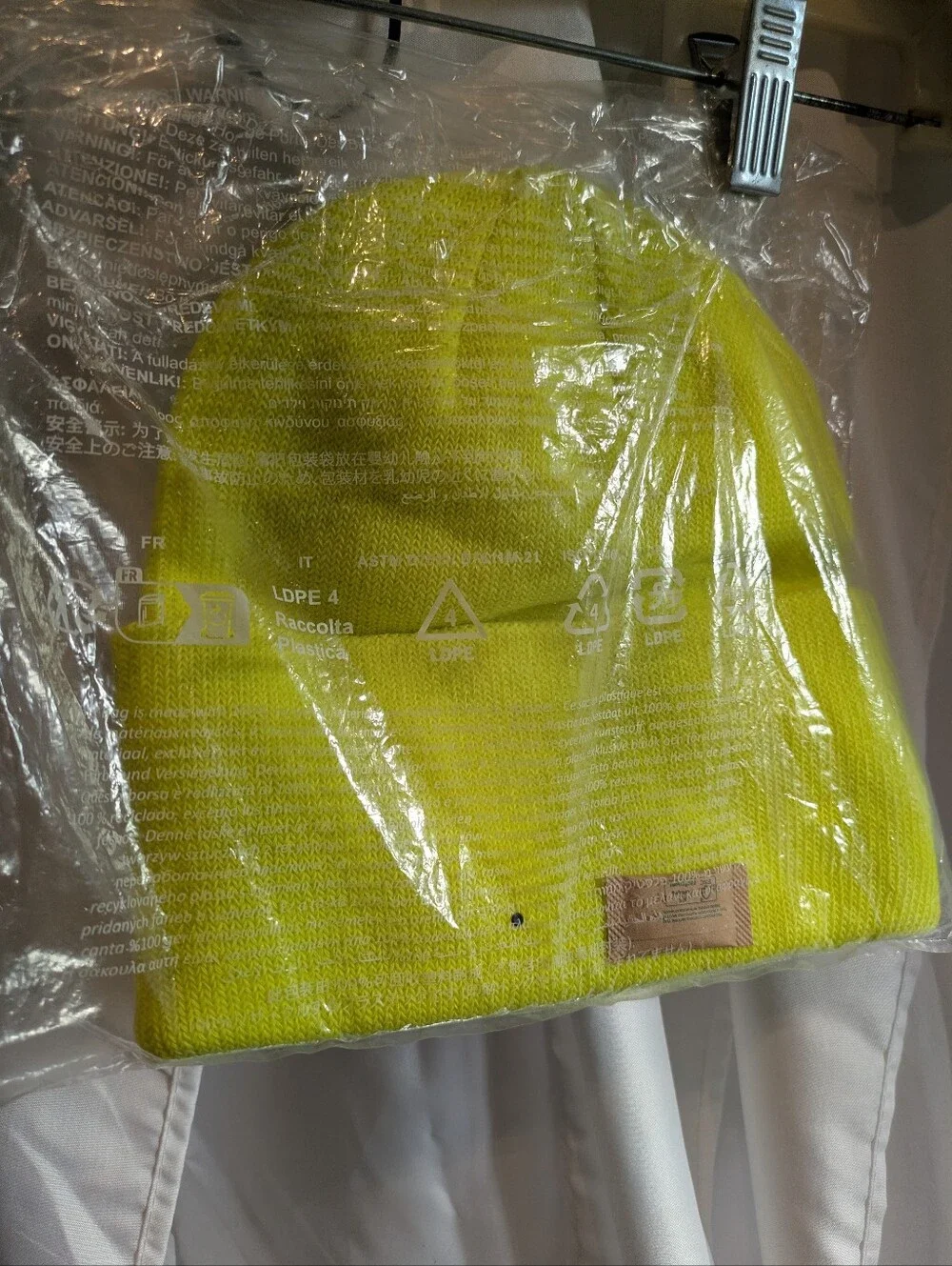 E3 The North Face Big Box Beanie Fizz Lime Green Neon OSFM NWT $30